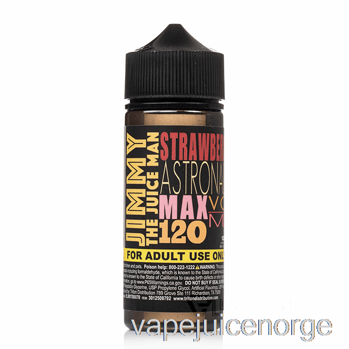 Vape Juice Jordbærastronaut - Jimmy The Juiceman - 120ml 0mg